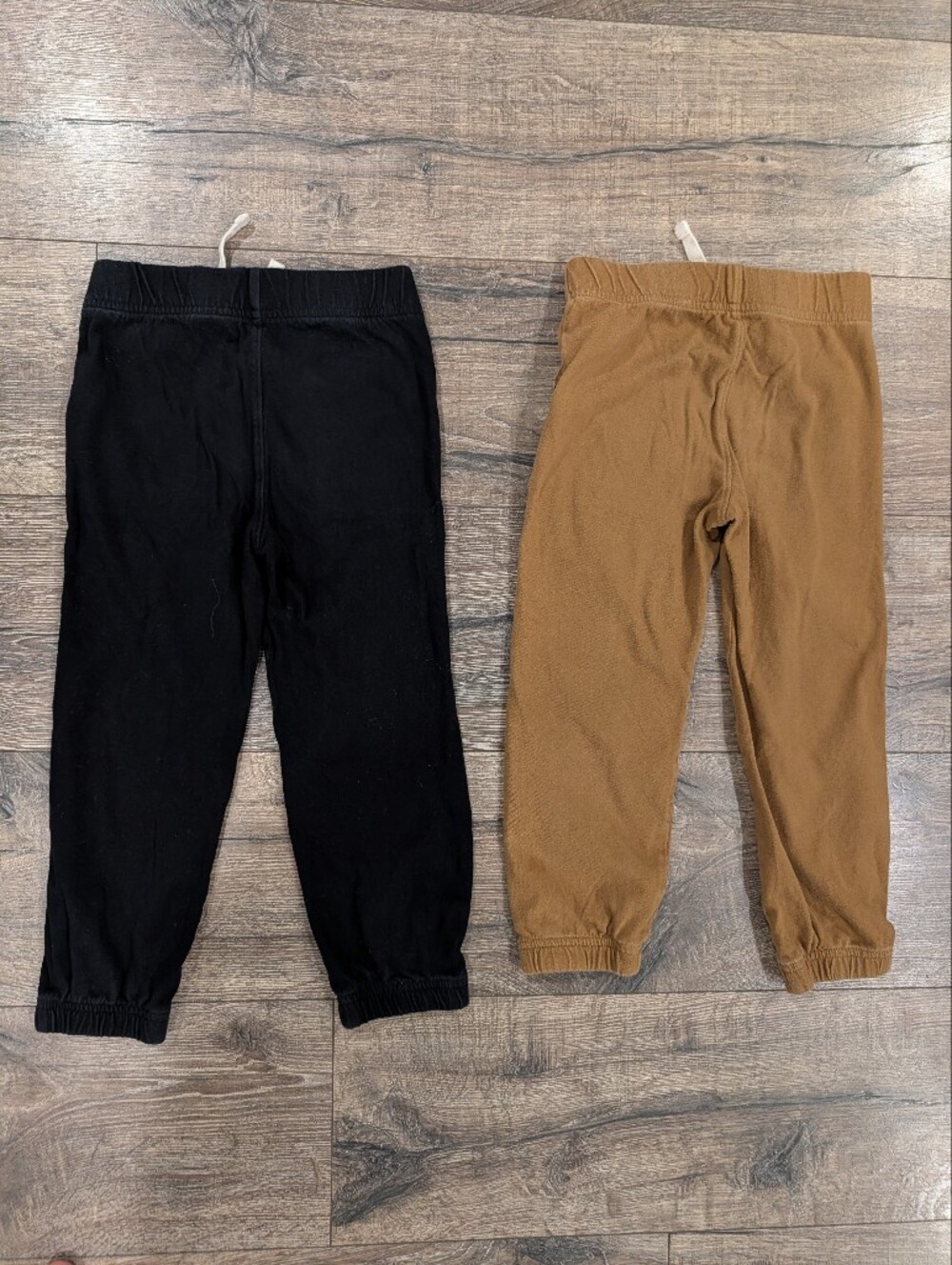 Gap 4T Boys 100% Cotton Jogger Pants Black Tan Neutral Lightweight - Picture 2 of 3